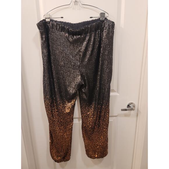Johnny Was Sequin Gold Jett Jogger Pants - Picture 3 of 7